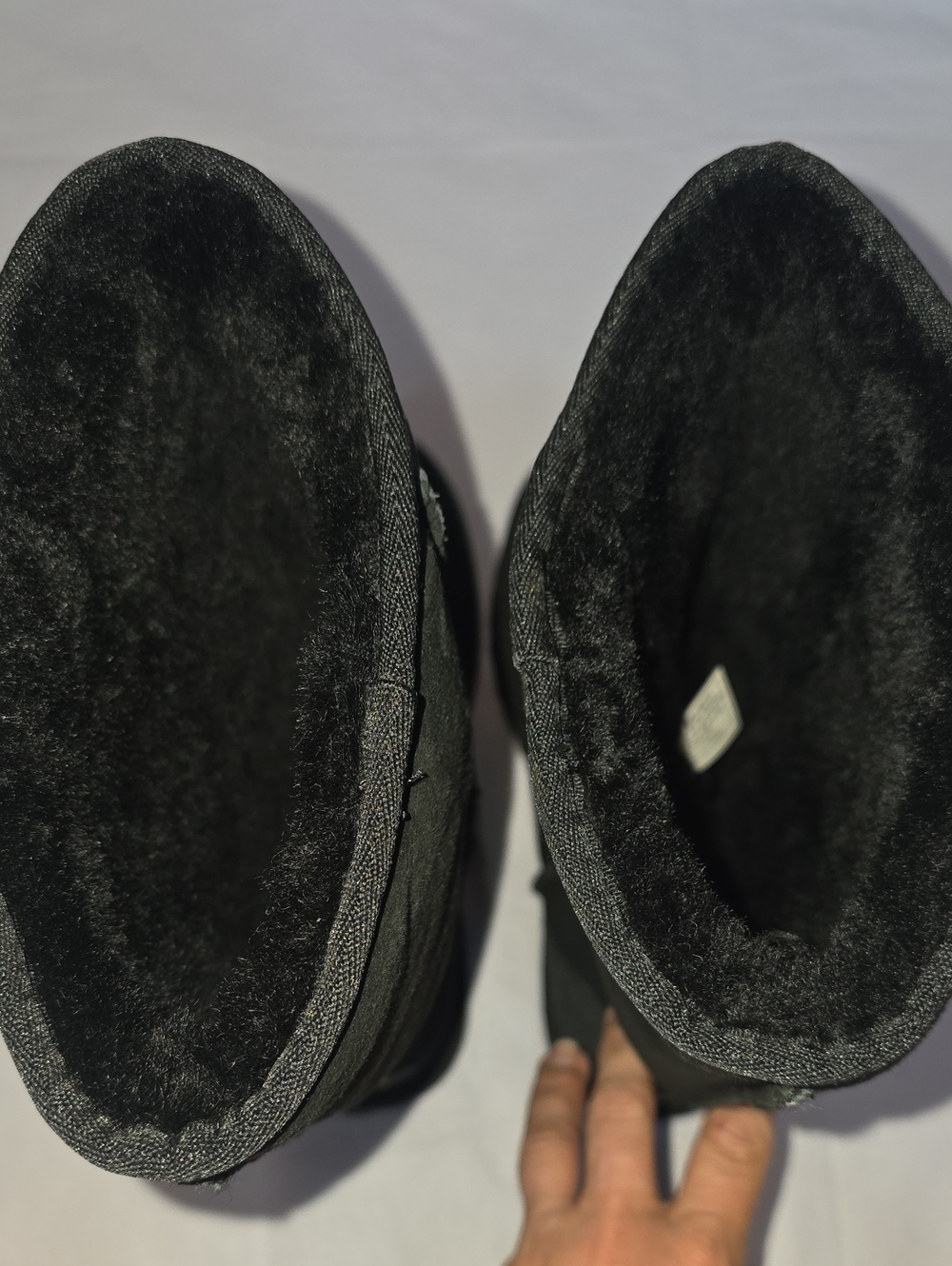 UGG Women's Classic Tall Boots 5815 Sheepskin Black 8 - Picture 8 of 12
